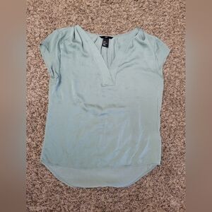 H&M Blouse Seafoam Green